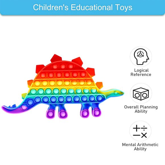 Dinosaur Fidget Poppers Sensory Toy - Picture 2 of 4